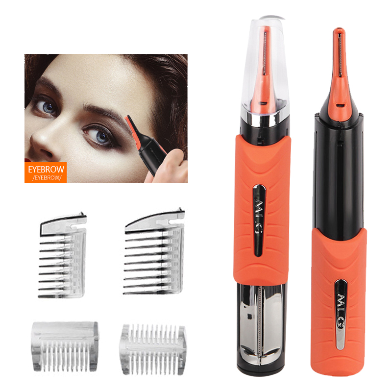 Eyebrow Razor Trimmer - Multifunktionaler Herrenrasierer mit LED-Licht, Elektrischer Mini-Rasierer,