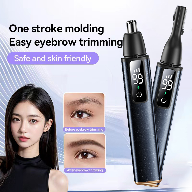 Eyebrow Razor Trimmer - Elektrischer Nasenhaarschneider, Hochgeschwindigkeitsmotor, Haarentferner, Lippen, Augenbrauen,