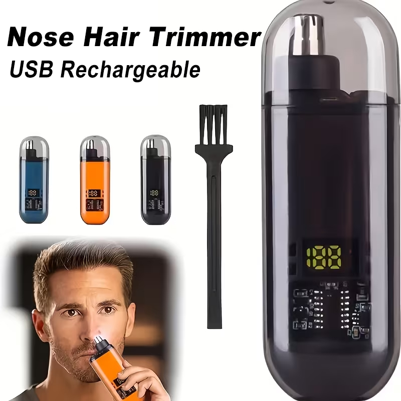 Eyebrow Razor Trimmer - Nasenhaartrimmer Wiederaufladbarer Elektrischer Nasenhaarentferner für Männer